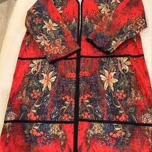 Vibrant Floral Long Sleeve Dress
